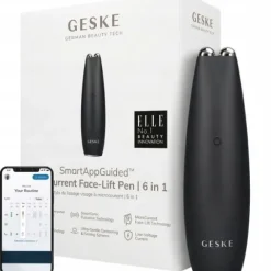 Masażer liftingujący do twarzy Geske MicroCurrent Face Lift Pen 6w1 Czarny