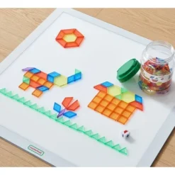 MASTERKIDZ Zestaw Klocki Montessori Tangram Mozaika 140 el.