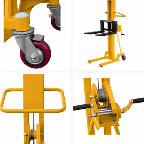 MASZTOWY WÓZEK PALETOWY UDŹWIG 500 KG, PODNOSZENIE 1300 MM CORMAK L513