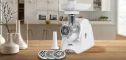 Maszynka do mielenia mięsa elektryczna Zelmer ZMM5801P 2200W 3 kg/min Biały