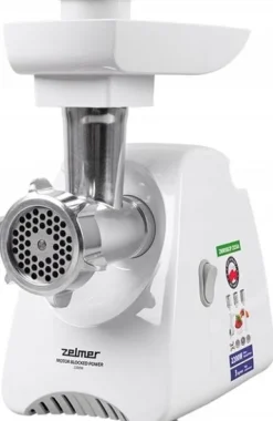 Maszynka do mielenia mięsa elektryczna Zelmer ZMM5801P 2200W 3 kg/min Biały