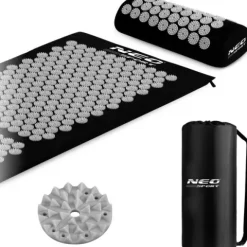 Mata do akupresury z kolcami Neo-Sport NS-901 czarno-szara