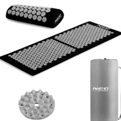 Mata do akupresury z kolcami Neo-Sport NS-901 czarno-szara
