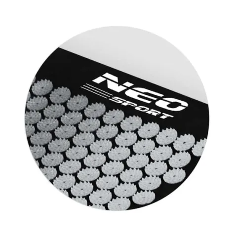 Mata do akupresury z kolcami Neo-Sport NS-903 czarno-srebrna