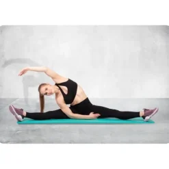 Mata do ćwiczeń gruba 183 x 60 cm Neo-Sport - 192301 turkusowa