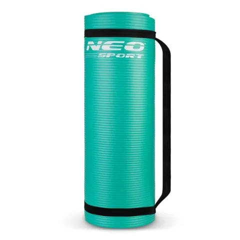 Mata do ćwiczeń gruba 183 x 60 cm Neo-Sport - 192301 turkusowa