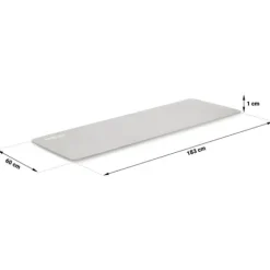 Mata do ćwiczeń 183 x 60 cm Neo-Sport - 192200 szara