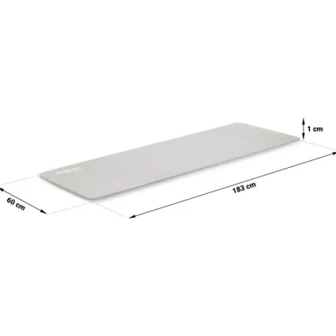 Mata do ćwiczeń 183 x 60 cm Neo-Sport - 192200 szara