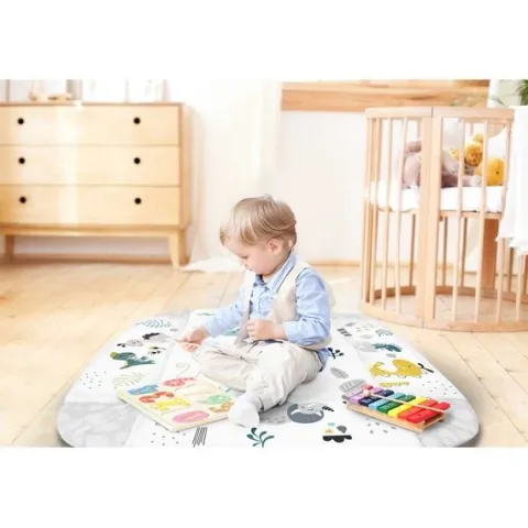 Mata interaktywna edukacyjna 110 x 100 cm Nessi Ricokids