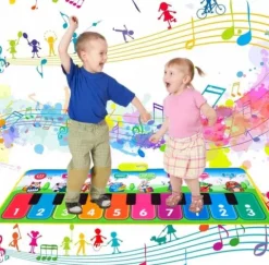 Mata Muzyczna Interaktywna Pianinko z Nagrywaniem ZWIERZĄTKA