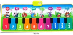 Mata Muzyczna Interaktywna Pianinko z Nagrywaniem ZWIERZĄTKA