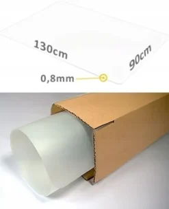 MATA OCHRONNA POD KRZESŁO FOTEL PODKŁADKA 130X90 CM PRZEZROCZYSTA SOLIDNA