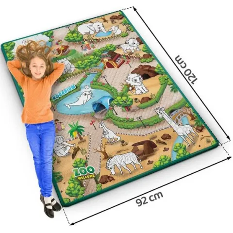 Mata piankowa do kolorowania zwijana 120 x 90 x 0,3 cm Ricokids RK-344