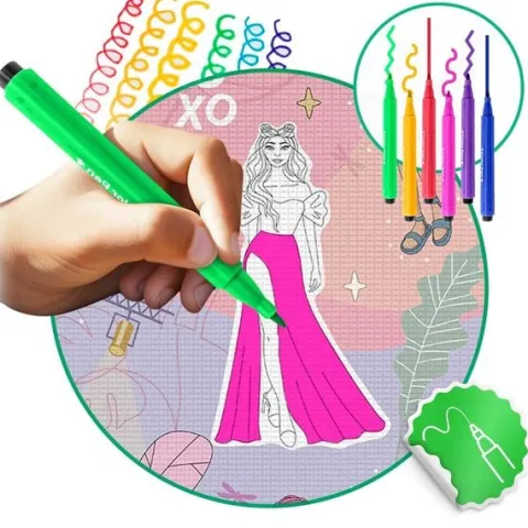 Mata piankowa do kolorowania zwijana 200 x 120 x 0,3 cm Ricokids RK-343