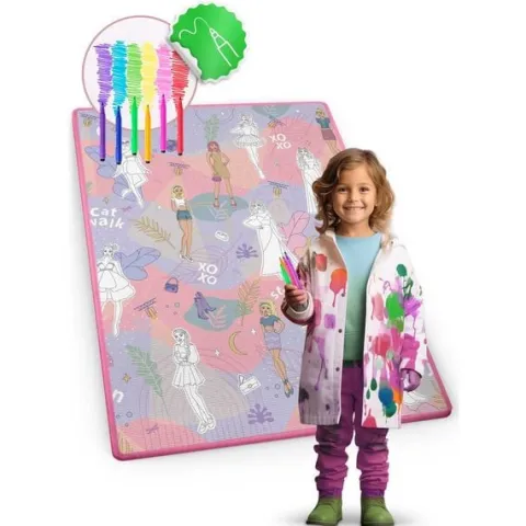 Mata piankowa do kolorowania zwijana 120 x 90 x 0,3 cm Ricokids RK-344