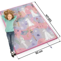 Mata piankowa do kolorowania zwijana 120 x 90 x 0,3 cm Ricokids RK-344