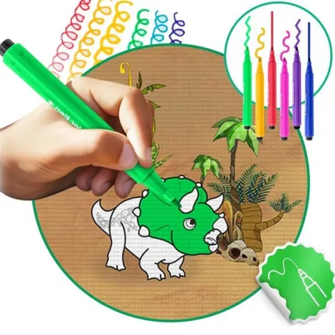 Mata piankowa do kolorowania zwijana 120 x 90 x 0,3 cm Ricokids RK-344
