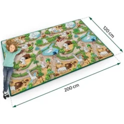Mata piankowa do kolorowania zwijana 200 x 120 x 0,3 cm Ricokids RK-343