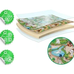 Mata piankowa do kolorowania zwijana 200 x 120 x 0,3 cm Ricokids RK-343