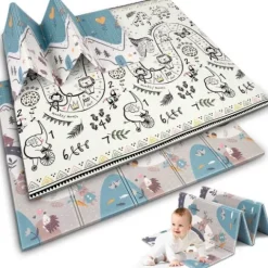 Mata piankowa edukacyjna składana 200 x 150 x 1 cm Nukido NK-341