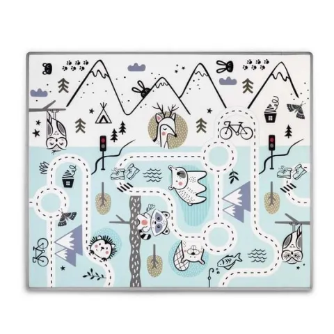 Mata piankowa edukacyjna zwijana 180 x 150 x 1,5 cm Nukido NK-342