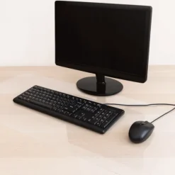 Mata pod krzesło, fotel biurowy 102x125x0,1cm podkładka na biurko transparentna