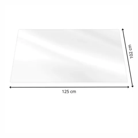 Mata pod krzesło, fotel biurowy 102x125x0,1cm podkładka na biurko transparentna
