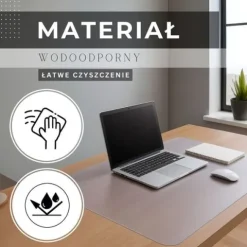 Mata pod krzesło, fotel biurowy 120x90 cm podkładka na biurko transparentna