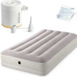 Materac dmuchany 191x99x30 cm z pompką elektryczną INTEX 64177