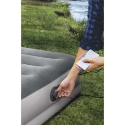 Materac dmuchany 203x152x30 cm z wbudowaną pompką elektryczną INTEX 64114