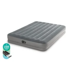 Materac dmuchany 203x152x30 cm z wbudowaną pompką elektryczną INTEX 64114
