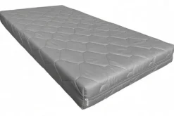 Materac Pianka 90x200x10 Dwustronny Antyalergiczny Pokrowiec Pikowany szary