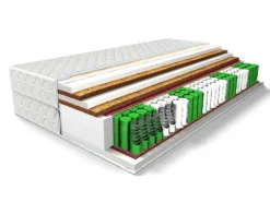 MATERAC Strong Med 120x200 KOKOS, SPRĘŻYNY KIESZENIOWE
