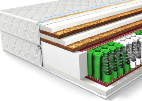 MATERAC Strong Med 160x200 KOKOS, SPRĘŻYNY KIESZENIOWE