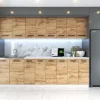 Meble Kuchenne Drewniane Nowoczesne Kuchnia Vero 2.6m Modułowa Dąb Wotan