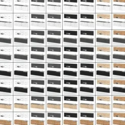 Meble Kuchenne Nowoczesne Kuchnia Robo Lux Modułowa Szary Czarny Połysk