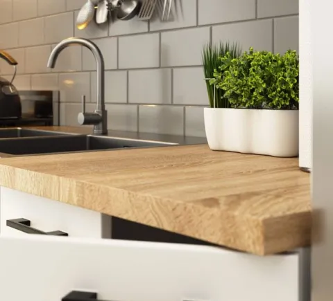 MEBLE KUCHENNE ZESTAW OLIWIA 1.8M BETON-BIAŁY