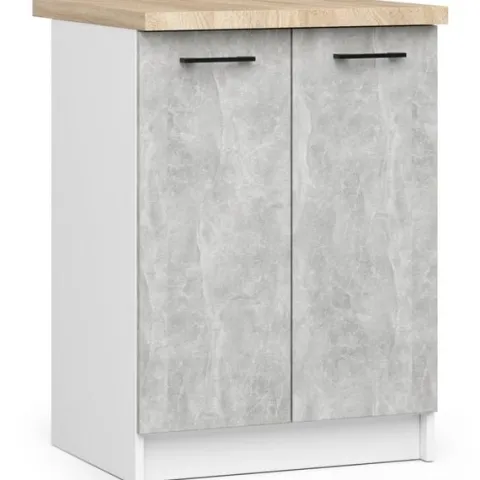 MEBLE KUCHENNE ZESTAW OLIWIA 2.4M BIAŁY-BETON