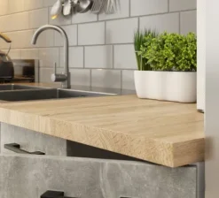 MEBLE KUCHENNE ZESTAW OLIWIA G1 1.8M BIAŁY-BETON