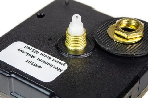 Mechanizm kwarcowy skokowy tykający gwint 6mm bez wieszaka