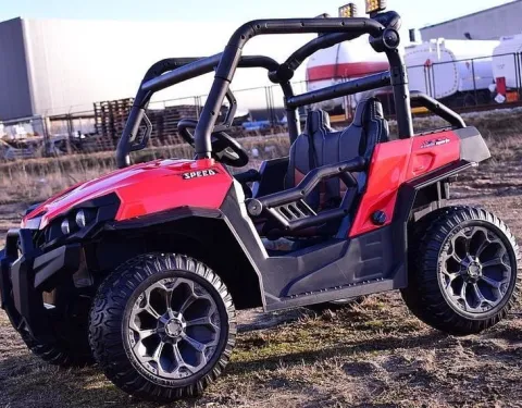 MEGA BUGGY UTV DLA 2 DZIECI, 4 SILNIKI, MIĘKKIE SIEDZENIE, MIĘKKIE KOŁA/7988-HIGH