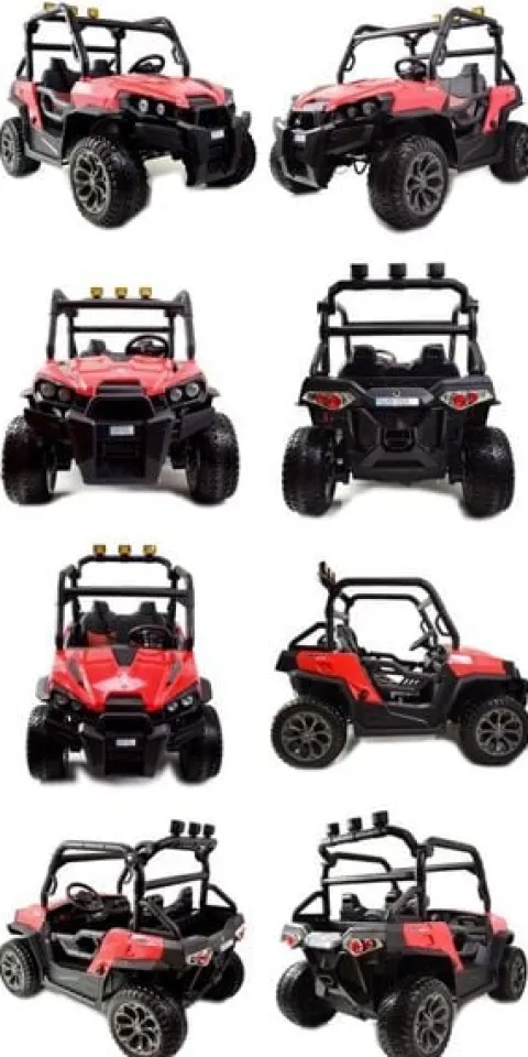 MEGA BUGGY UTV DLA 2 DZIECI, 4 SILNIKI, MIĘKKIE SIEDZENIE, MIĘKKIE KOŁA/7988-HIGH