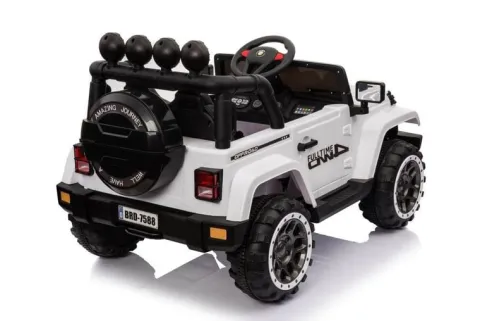 MEGA JEEP FULLTIME, NAPĘD 4X4, 1X12V ,WOLNY START/ MIĘKKIE KOŁA, FUNKCJA BUJANIAEXCLUSIVE/7588