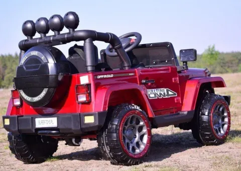 MEGA JEEP FULLTIME, NAPĘD 4X4, 1X12V ,WOLNY START/ MIĘKKIE KOŁA, FUNKCJA BUJANIA EXCLUSIVE LAKIER/7588