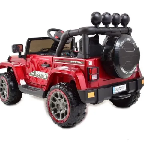 MEGA JEEP FULLTIME, NAPĘD 4X4, 1X12V ,WOLNY START/ MIĘKKIE KOŁA, FUNKCJA BUJANIA EXCLUSIVE LAKIER/7588