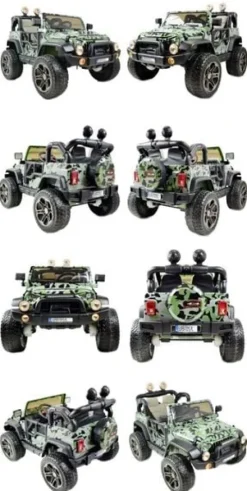 MEGA JEEP PERFECT 002B EXCLUSIVE 4x4, WOLNY START/ MIĘKKIE KOŁA,/HP-002B