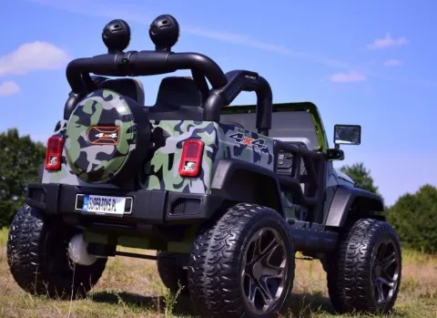 MEGA JEEP PERFECT 002B EXCLUSIVE 4x4, WOLNY START/ MIĘKKIE KOŁA,/HP-002B