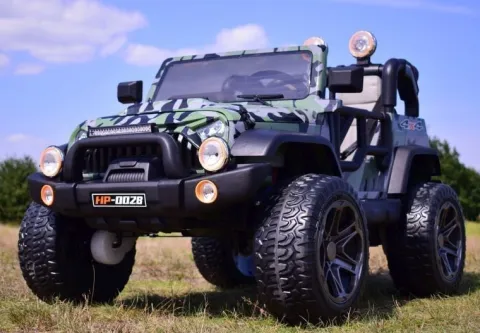 MEGA JEEP PERFECT 002B EXCLUSIVE 4x4, WOLNY START/ MIĘKKIE KOŁA,/HP-002B
