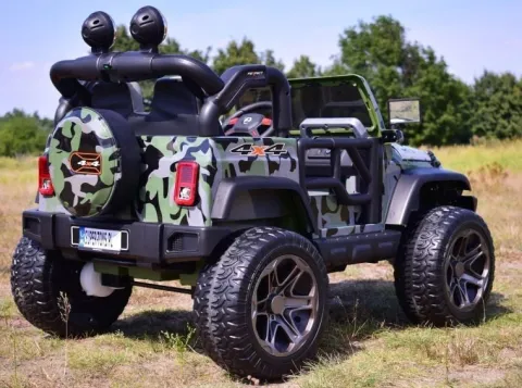 MEGA JEEP PERFECT 002B EXCLUSIVE 4x4, WOLNY START/ MIĘKKIE KOŁA,/HP-002B