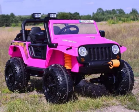 MEGA JEEP 4 SPEED DLA DZIECKA I DLA RODZICA 4x4, DO 100 kg - STEROWANIE TELEFONEM, WALIZKA - HIT/XB1118